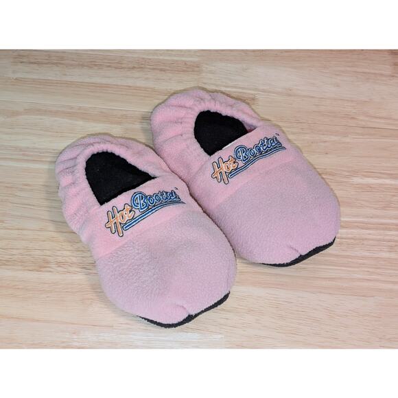 Hot Booties Pink Microwavable Heat N Wear Foot Warmers for Cold Feet SZ M - Picture 2 of 5